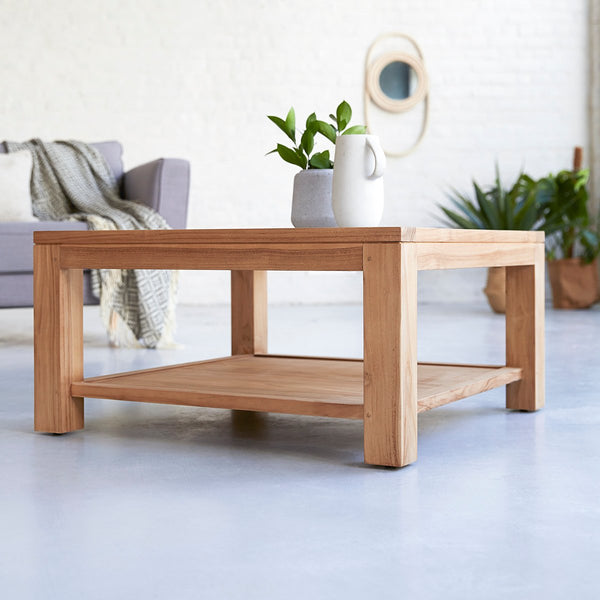 Table basse Satao en teck naturel