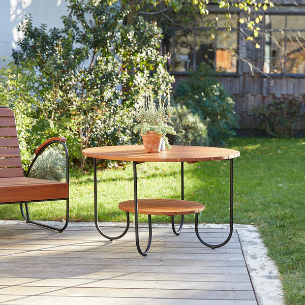 Table basse Seco en teck naturel