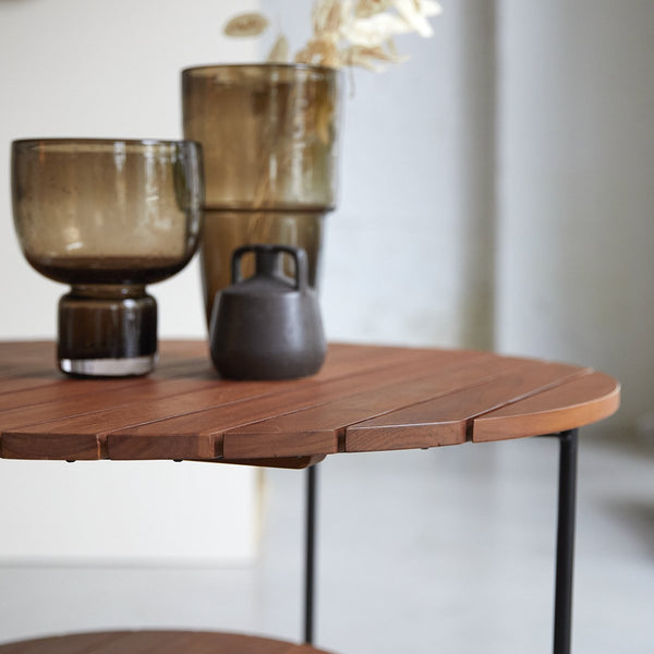 Table basse Seco en teck naturel