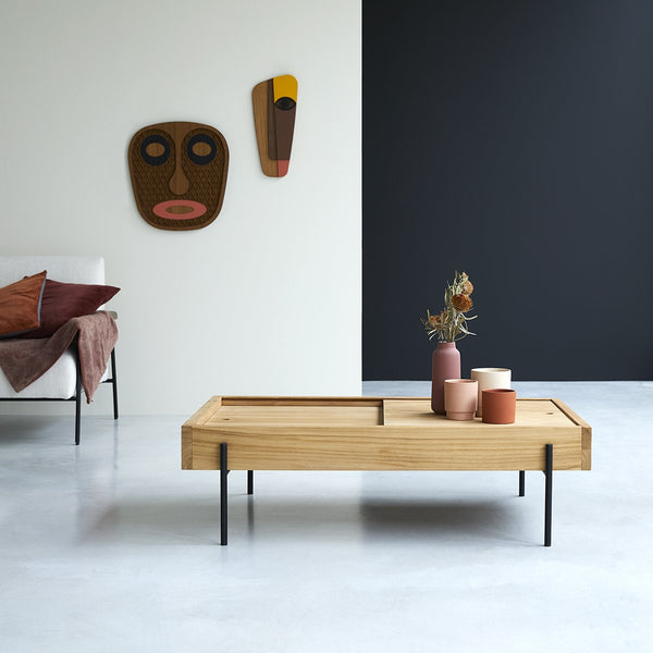 Table basse Sensée en teck naturel