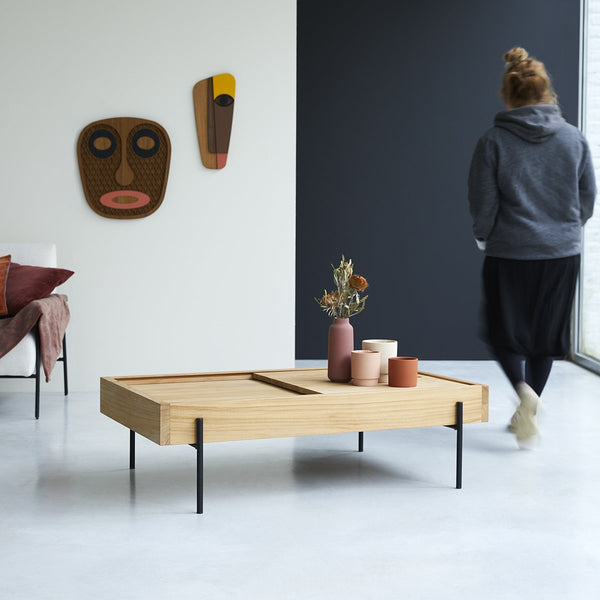 Table basse Sensée en teck naturel