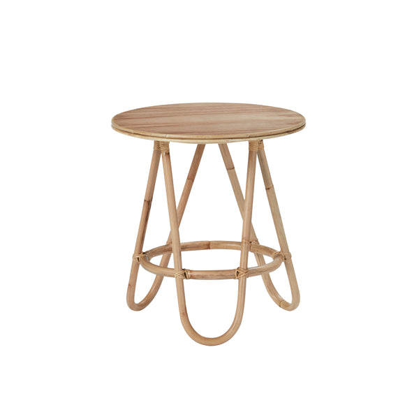 Table basse ronde en rotin VECCHIA, naturel