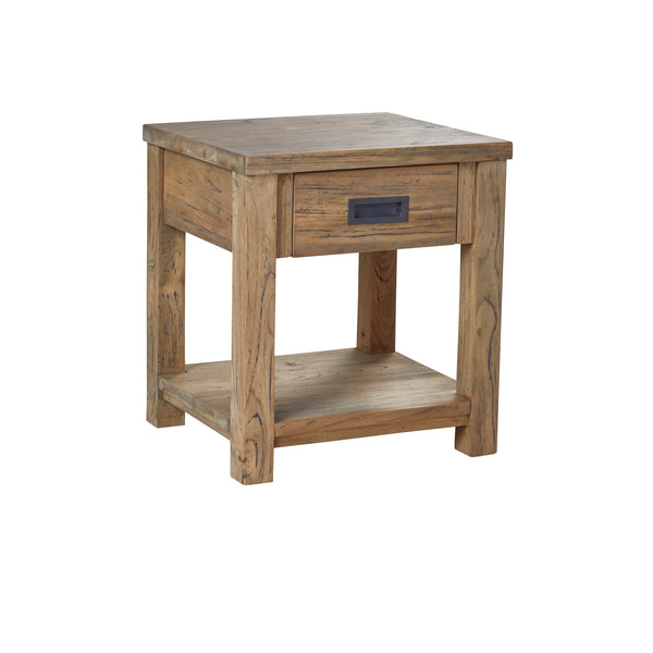 Table de chevet en bois de teck recyclé 45 naturelle