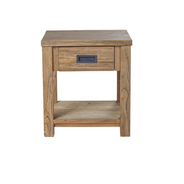 Table de chevet en bois de teck recyclé 45 naturelle
