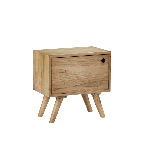 Table de chevet en bois de mindy ISABY, naturel