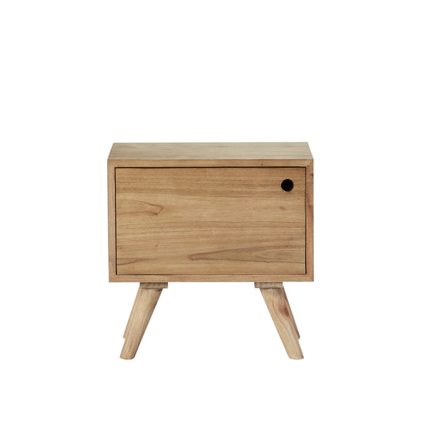 Table de chevet en bois de mindy ISABY, naturel