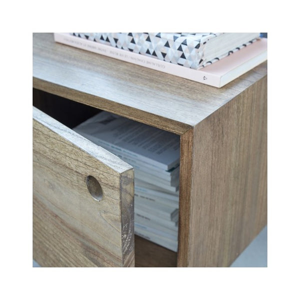 Table de chevet en bois de mindy ISABY, naturel