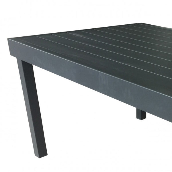 Table de jardin extensible en aluminium 6/10 places ARRIOUS, gris