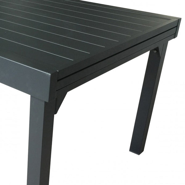 Table de jardin extensible en aluminium 6/10 places ARRIOUS, gris