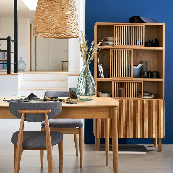 Table repas extensible Guiers en chêne naturel