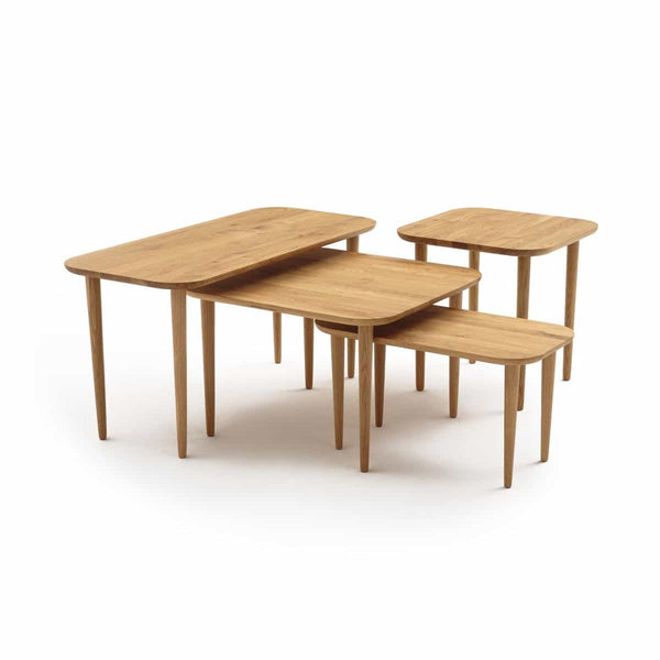 Table basse rectangulaire Gèsielie en chêne naturel