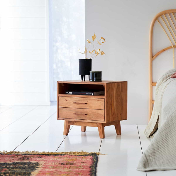 Table de chevet Tiones en acacia