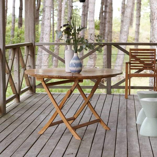 Table de jardin Armella en teck naturel