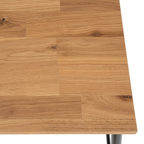 Lot de 2 tabourets de bar mi-hauteur, GÈSIELIE chêne