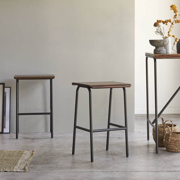 Tabouret de bar Jamor en palissandre naturel