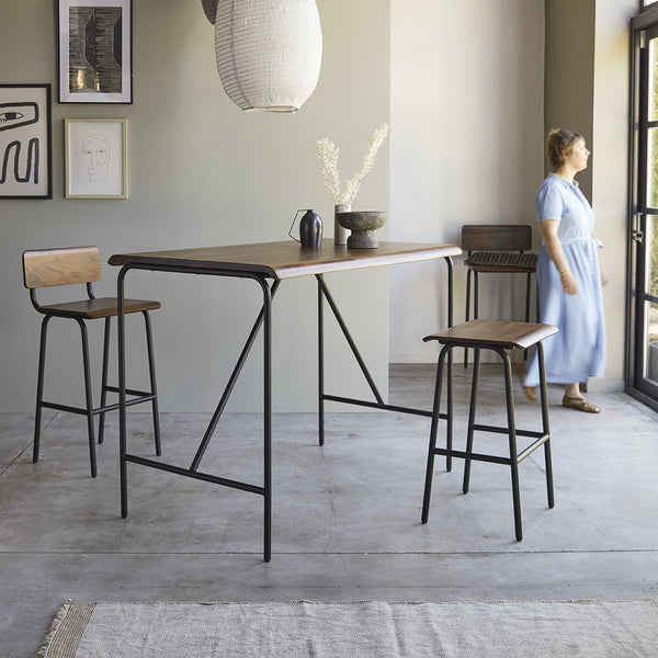 Tabouret de bar Jamor en palissandre naturel