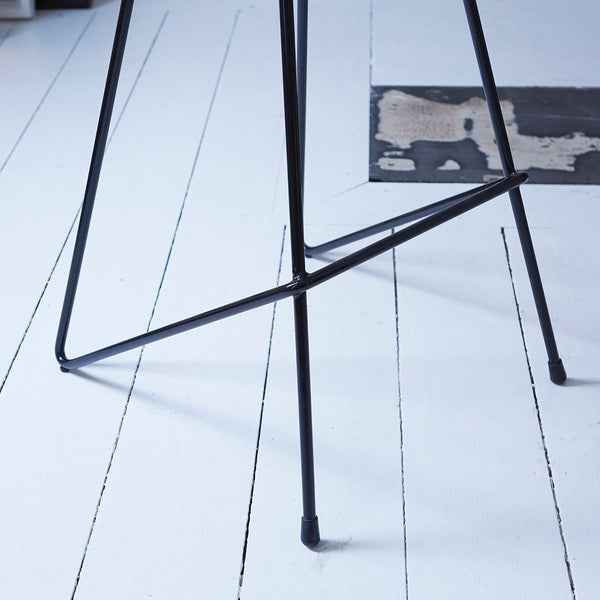 Tabouret de bar, MENTE, en frêne, noir