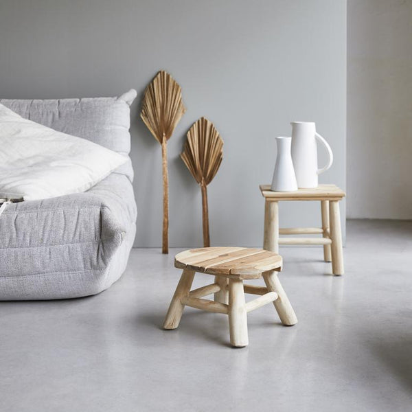 Tabouret Eden en teck naturel