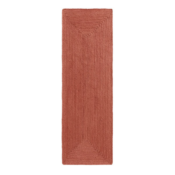 Tapis de couloir Nave en jute brique