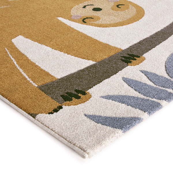 Tapis enfant Neste en herbier multicolore