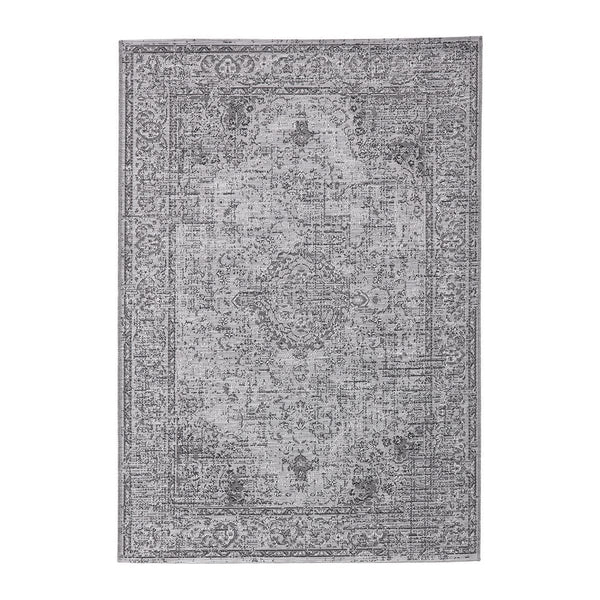Tapis effet used, indoor/outdoor, MAINE, gris