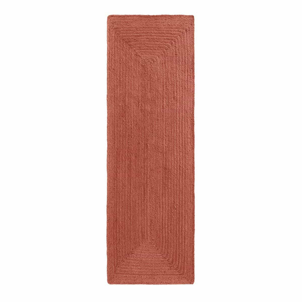 Tapis de couloir Nave en jute brique