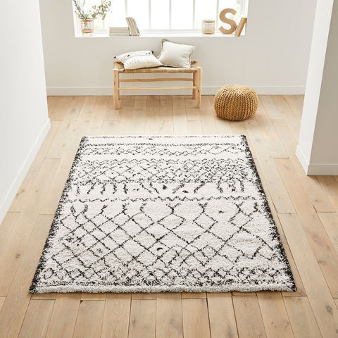 Tapis style berbère,MARNE Blanc cassé