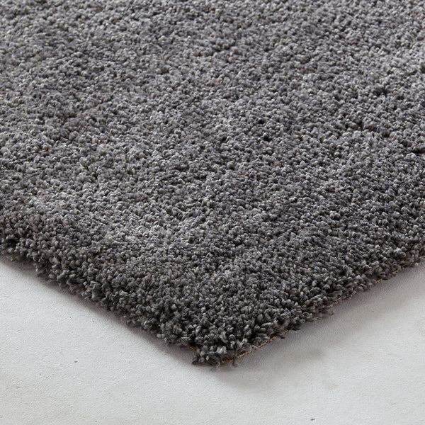 Tapis shaggy, aspect laineux, MARNE , Gris Foncé