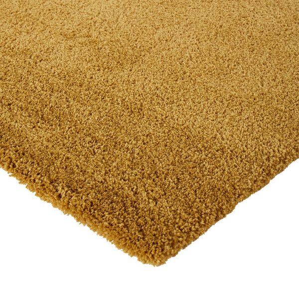 Tapis shaggy, aspect laineux, MARNE , Moutarde