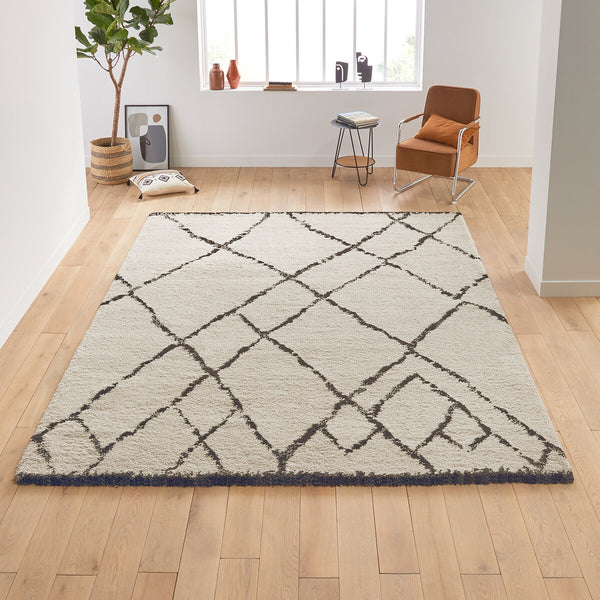 Tapis style berbère, MONTANE, Ecru