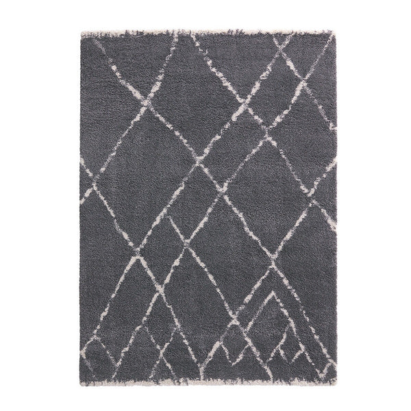 Tapis style berbère, MONTANE, Gris foncé