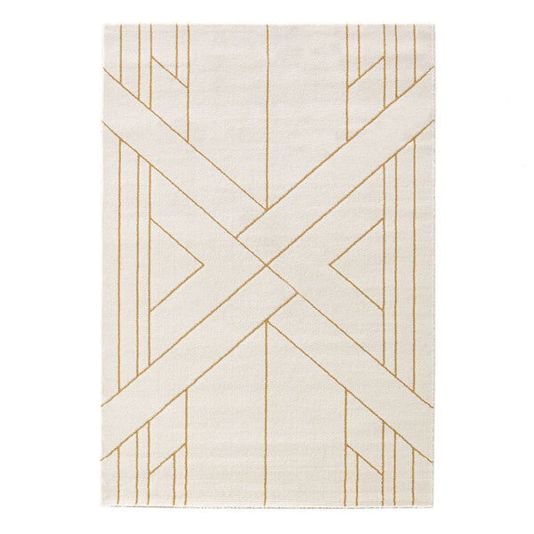 Tapis graphique, MORTAGNE, beige