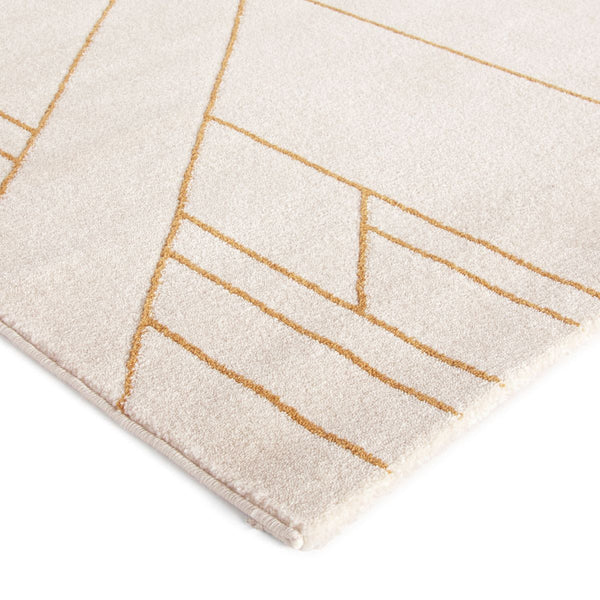 Tapis graphique, MORTAGNE, beige