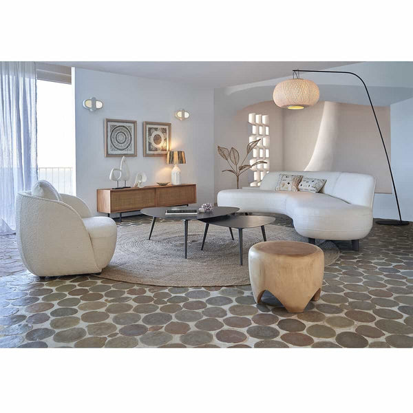 Tapis rond Naute en jute naturel
