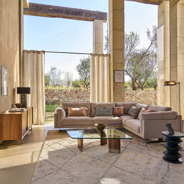 Tapis Oudon en laine multicolore