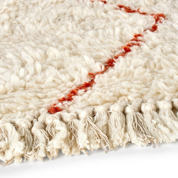 Tapis style berbère pure laine ORAIN, orange renard