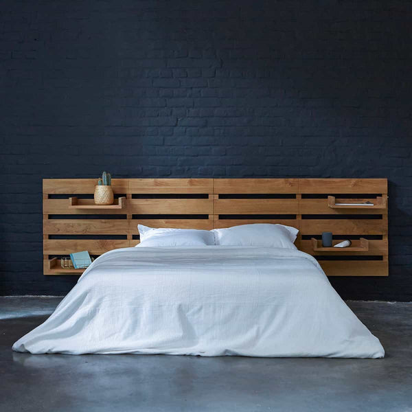 Tête de lit  Avisio en teck naturel
