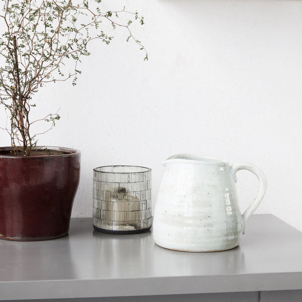 Vase Oria en céramique blanc